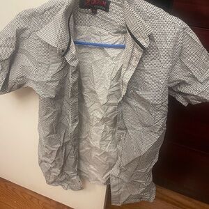 Black and White Geometric Pattern Shirt